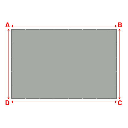 Bâche Rectangle en Protect 670 : La référence en matière de protection étanche Gris clair RAL 7038 - 6.00x4.00m