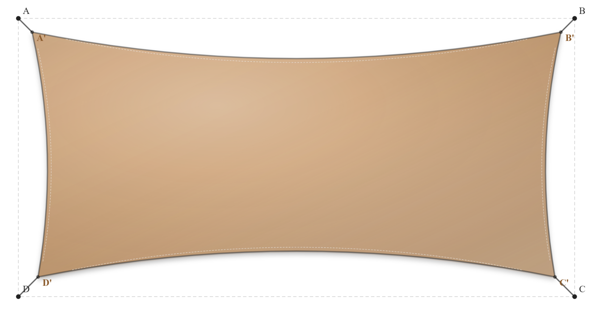Voile d'ombrage - Forme Rectangle - Hydris 0835 Lin