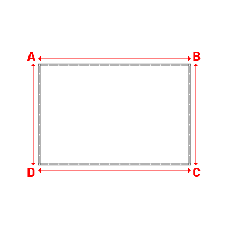 Bâche Rectangle en Grille pour rideaux de scène - PVC M2 Noir Grille PVC SCENIQUE - Noir - 362-1075 - 3.00x2.00m