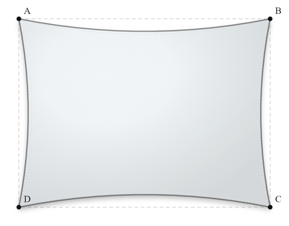 Voile d'ombrage - Forme Rectangle - Blanc - 502V3-8102C