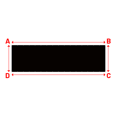 Bâche Rectangle en MaxiProtect 900 : Protection & grammage renforcé Noir foncé RAL 9005 - 31075 - 9.50x2.70m