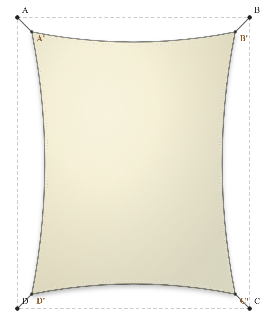 Voile d'ombrage - Forme Rectangle - Naturel (759 AustralMesh)
