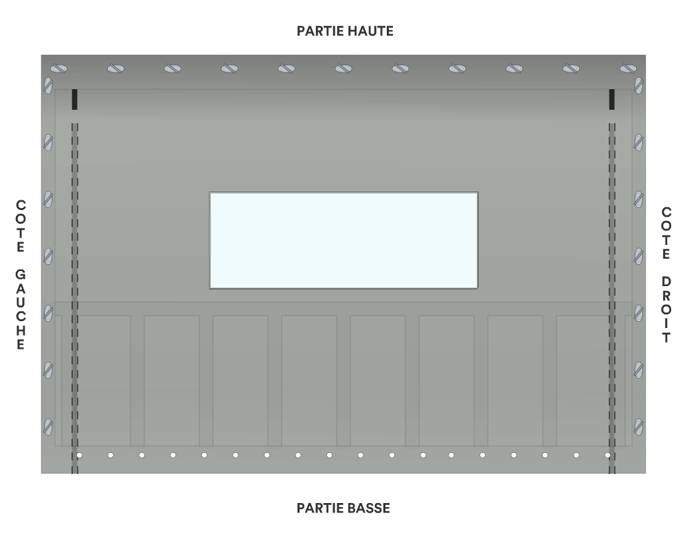 Bâche de façade pour mobil-home