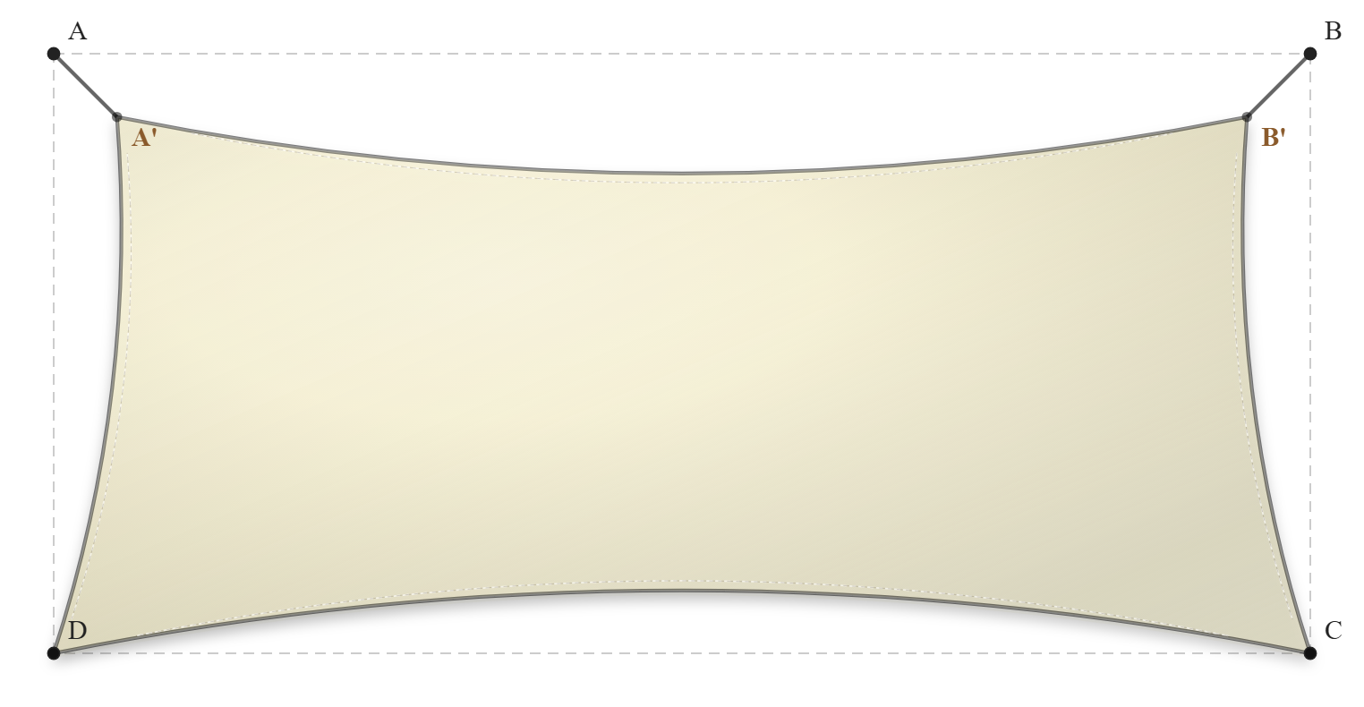 Voile d'ombrage - Forme Rectangle - Naturel (759 AustralMesh)