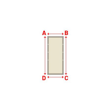 Bâche Rectangle en Soltis Perform 92 Karité 92-50843 - 0.65x1.55m