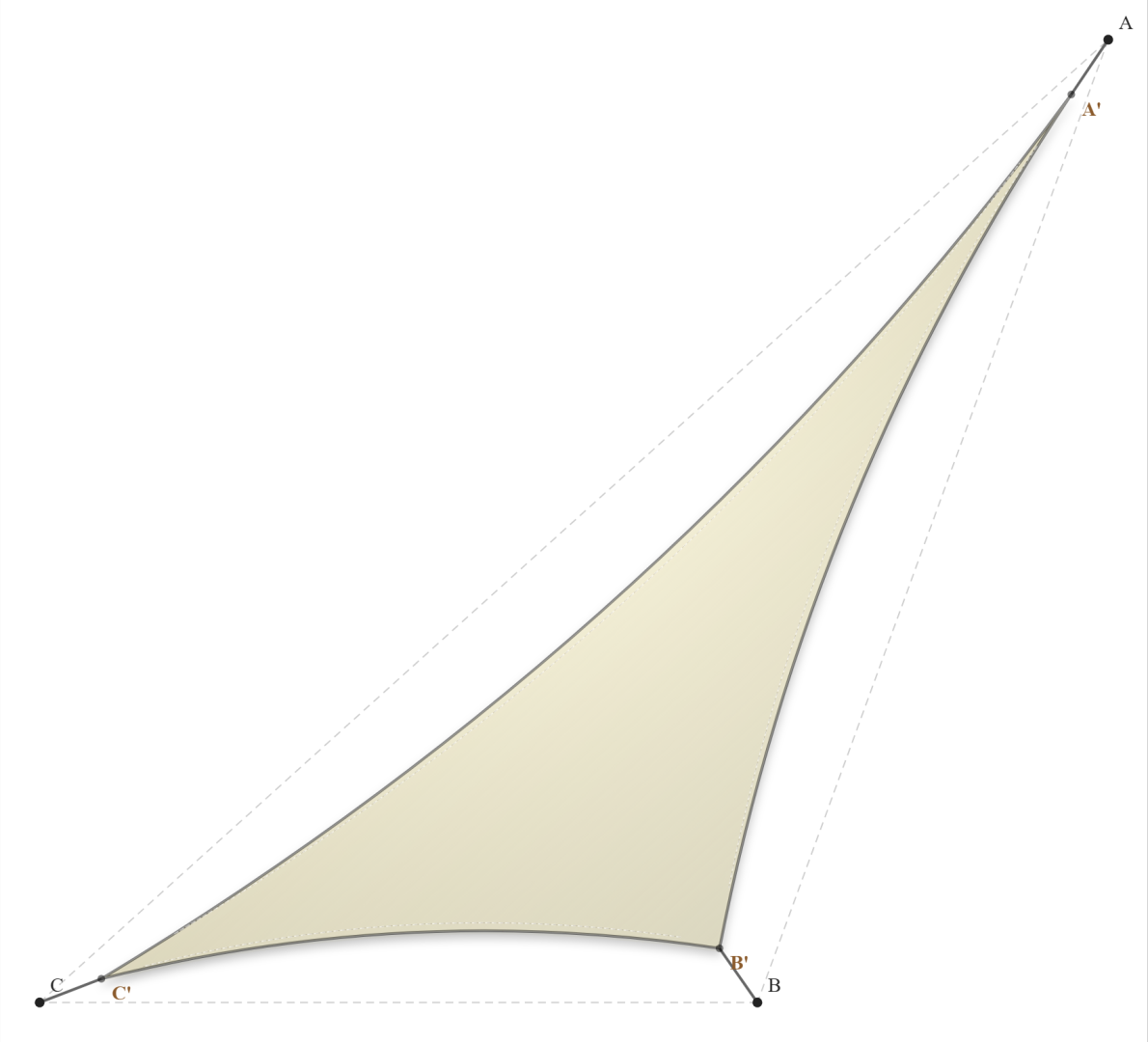 Voile d'ombrage - Forme Triangle - Naturel (759 AustralMesh)
