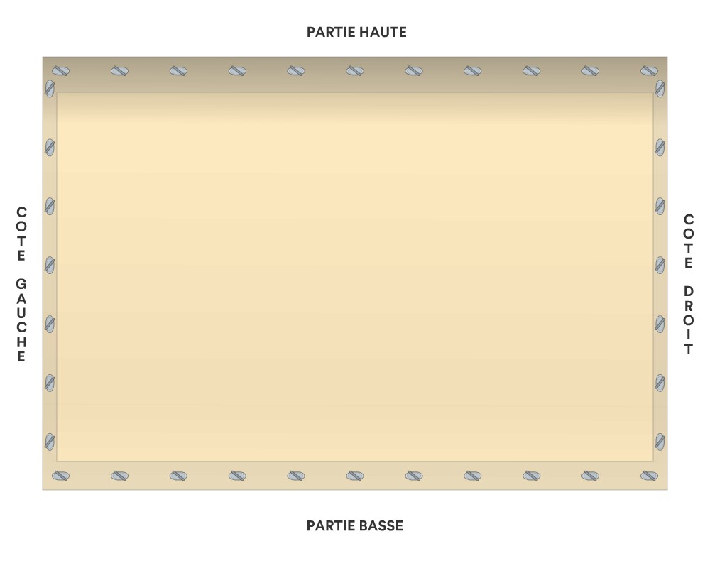 Bâche de fermeture de terrasse sur mesure 300 × 210 cm – Protect 670