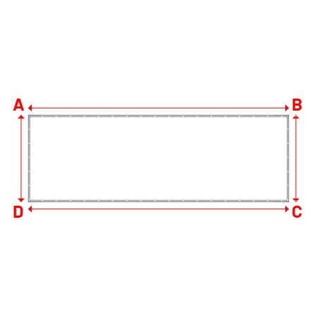 Bâche Rectangle en Protect 670 : La référence en matière de protection étanche Blanc RAL 9016 - 6.00x2.00m