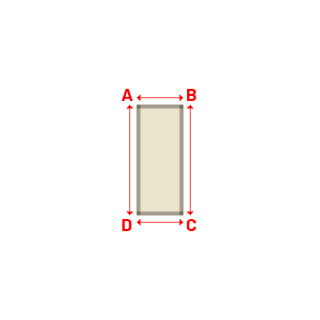 Bâche Rectangle en Soltis Perform 92 Karité 92-50843 - 0.65x1.55m