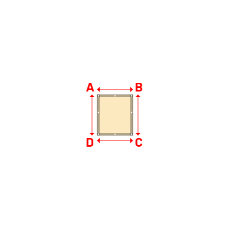 Bâche Rectangle en Protect 670 : La référence en matière de protection étanche Beige ral 1015 - 0.70x0.80m