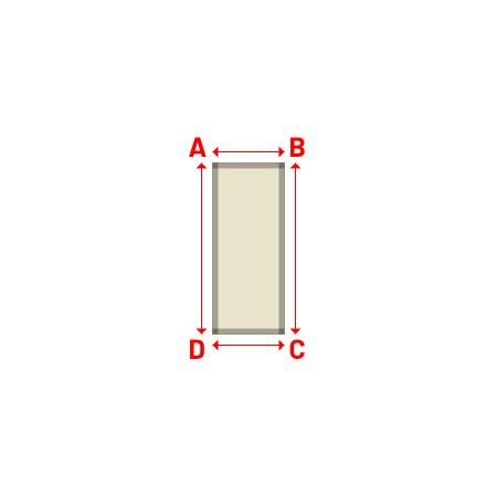 Bâche Rectangle en Soltis Perform 92 Karité 92-50843 - 0.65x1.55m