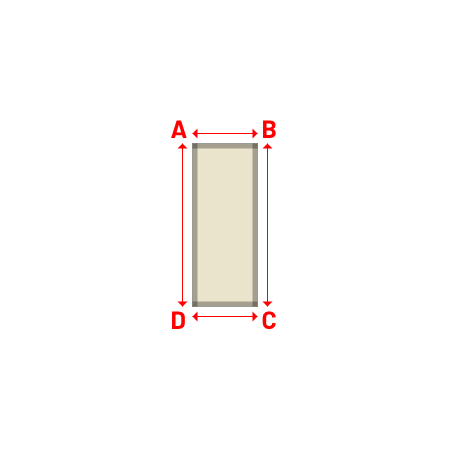 Bâche Rectangle en Soltis Perform 92 Karité 92-50843 - 0.65x1.63m