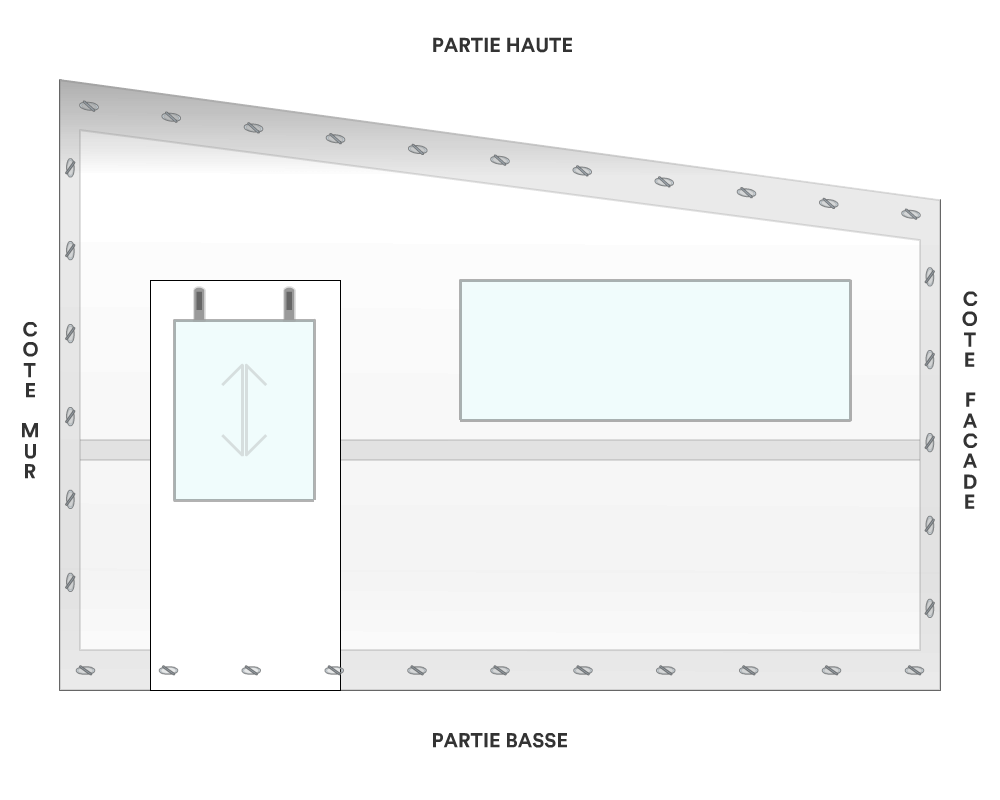 Bâche de façade pour mobil-home